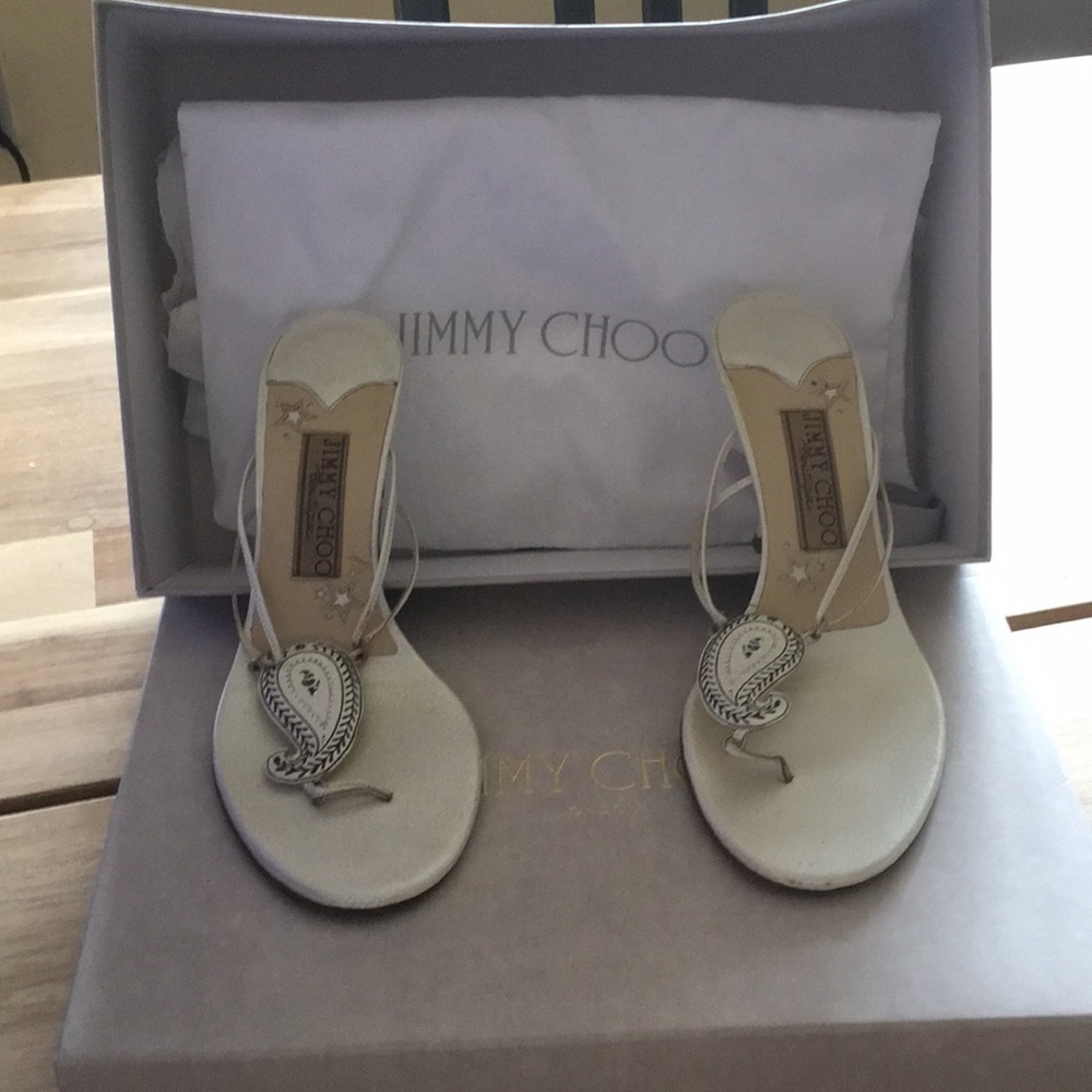 Jimmy Choo Boutique Paisley thong sandals
